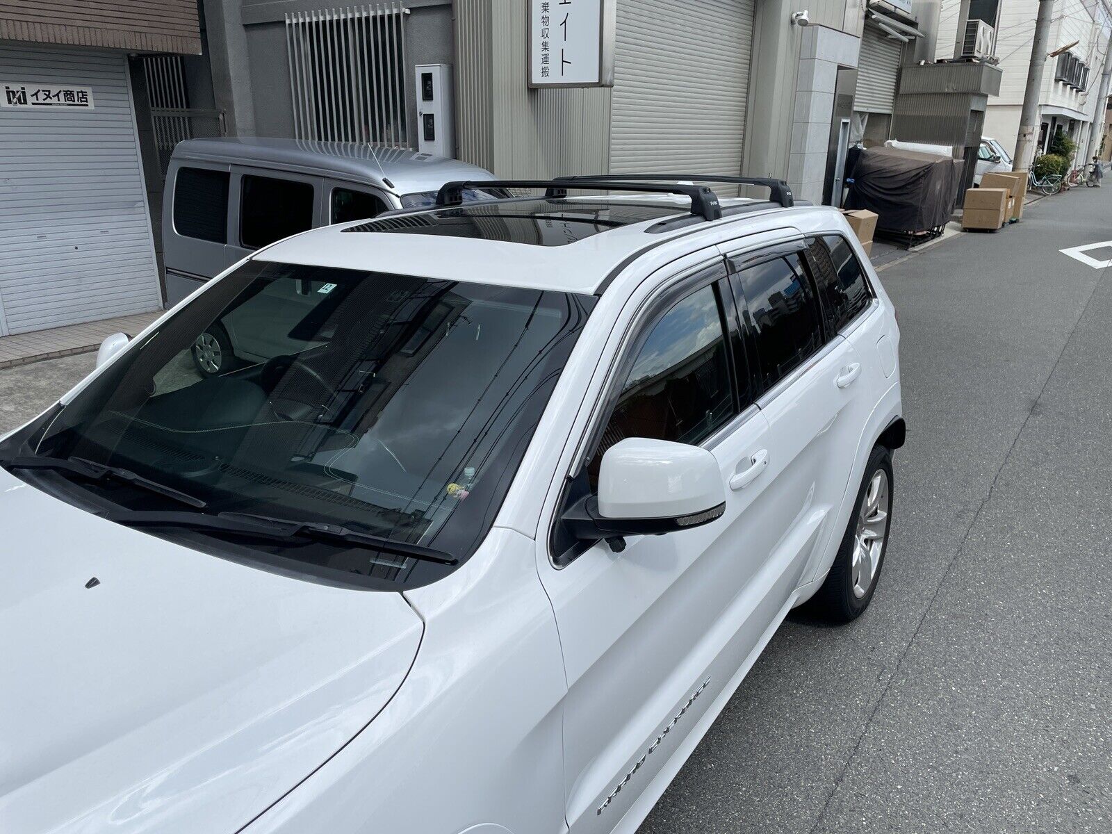 For Jeep Grand Cherokee WK2 SRT 2011-2020 Roof Rack Cross Bars Flush Rail Silver For Jeep Grand Cherokee WK2 SRT 2011-2020 Roof Rack Cross Bars Flush Rail Silver